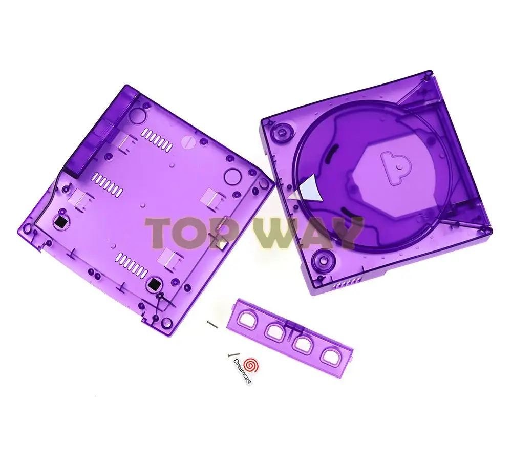 1 Buah Kotak Pelindung Konsol Game Casing Tembus Pengganti Cangkang untuk Aksesori Gaming Cangkang Pelindung DC Dreamcast SEGA