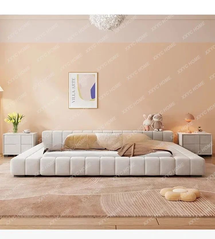 Tatami floor-to-ceiling bed 2m x 2m premium luxury master bedroom box high box storage bed