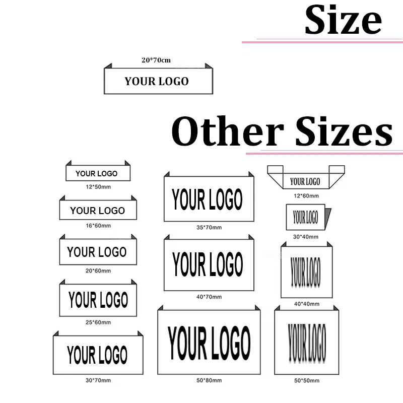 Custom Woven Clothing Labels Wig Tags 50-1000Pcs Personalized Cloth Tags