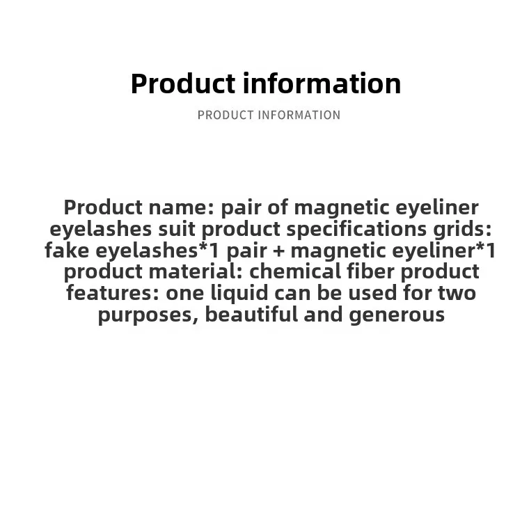Nieuw een paar pakket magnetische valse wimpers Curling realistische handgemaakte magnetische eyeliner magneetwimpers