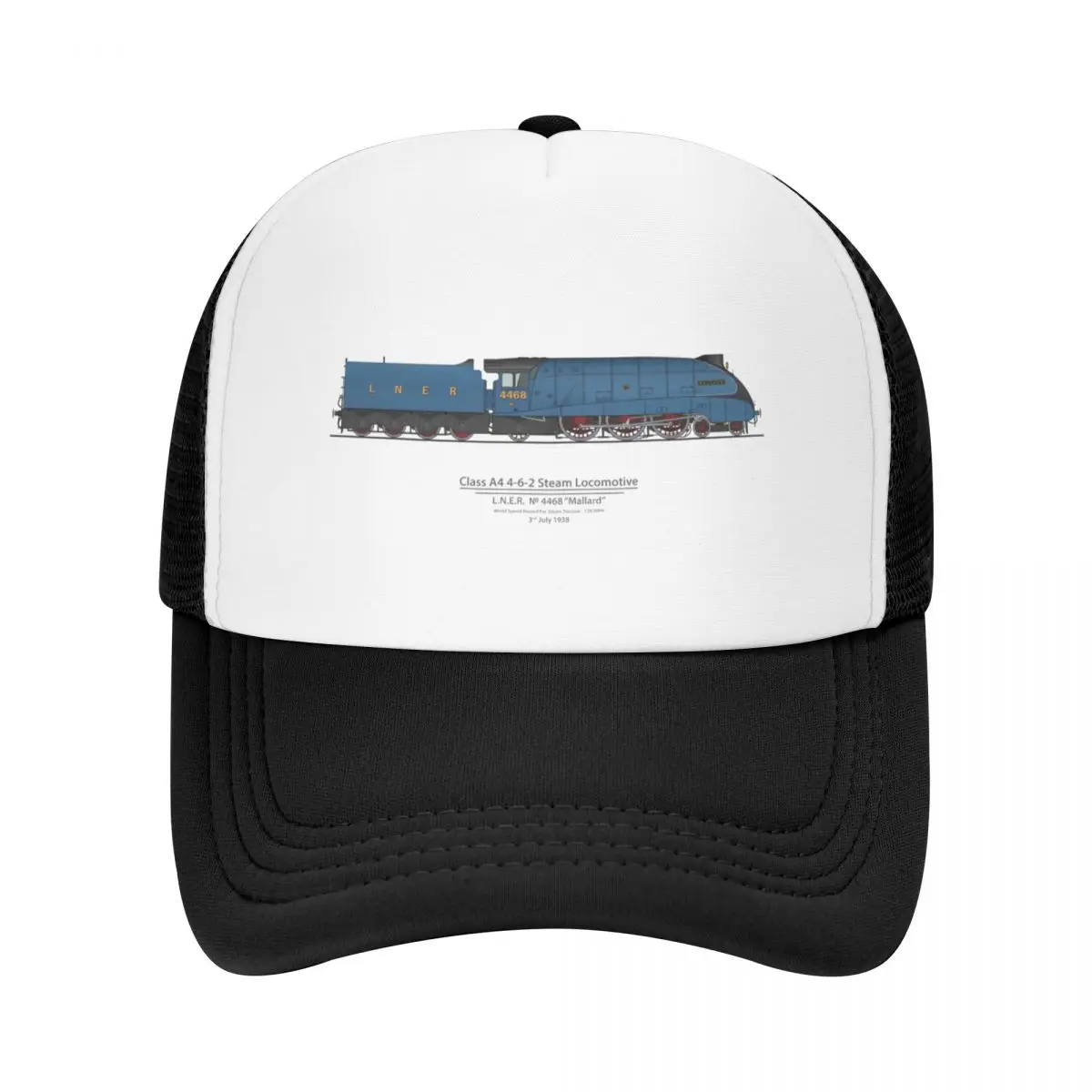 

Mallard 1938 Speed Record 126 MPH Baseball Cap Luxury Brand Christmas Hat Trucker Cap men's big size hat Men's Baseball Women's