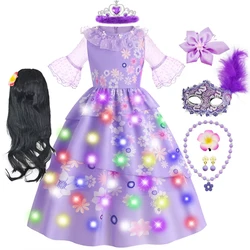 Encanto Isabella Costume Princess Dress Suit Charm for Girls Cosplay Elegant Carnival Birthday Party Halloween Girls Clothes