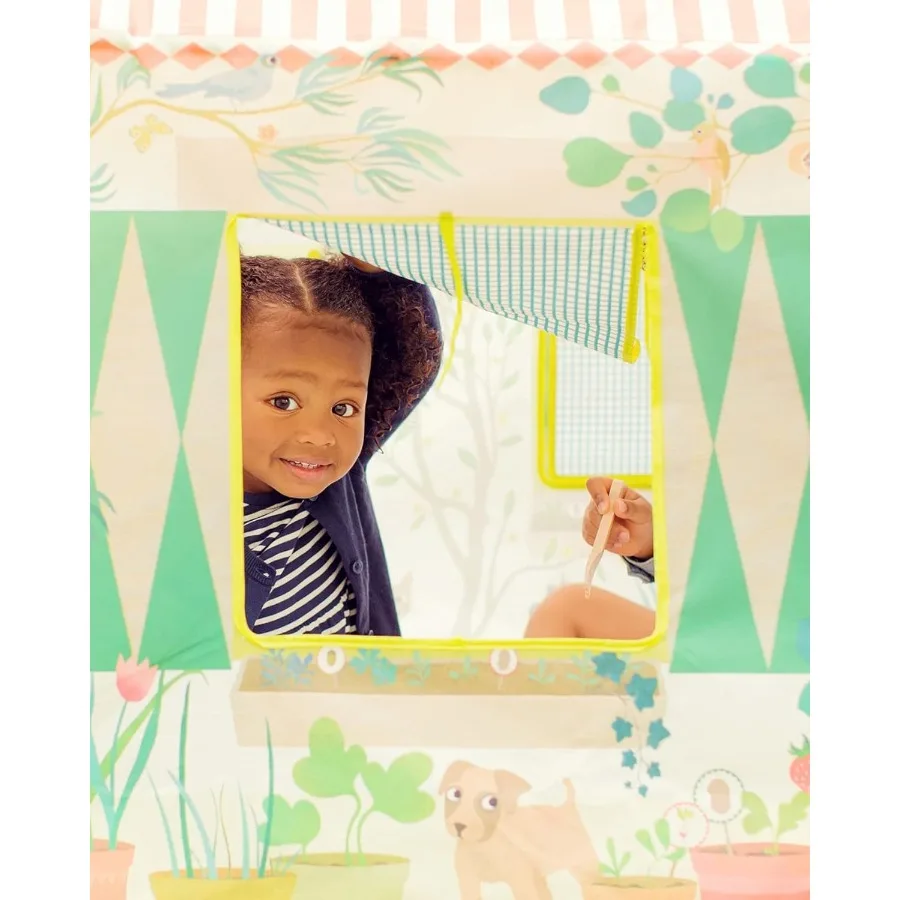 لعب خيمة اللعب - منزل لعب للأطفال سهل التجميع للإبداع والخيال ورواية القصص - خيمة لعب للأطفال الصغار، عشرة سرير