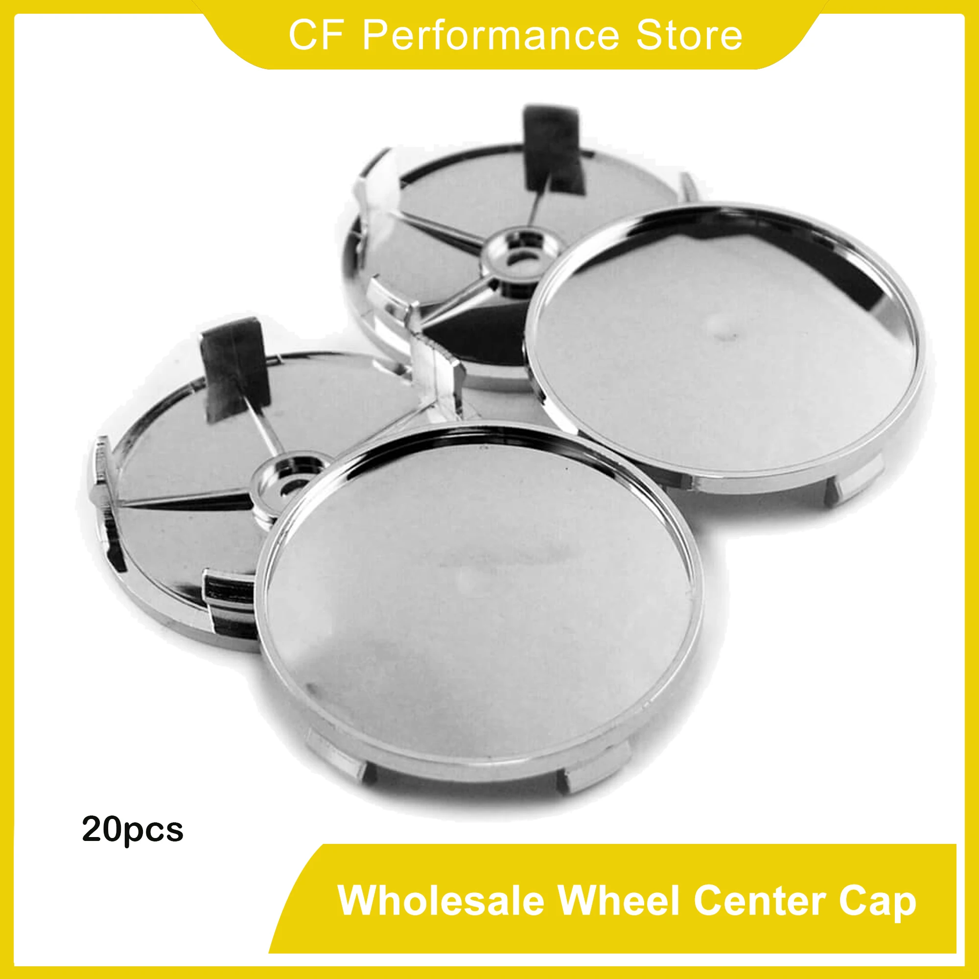 

20pcs 69mm Wheel Center Hub Cap For 36136783536 44742-SHJ-A90 08W15-SLJ-0M00-A2 Rims Cover Chrome ABS Car Accessroies