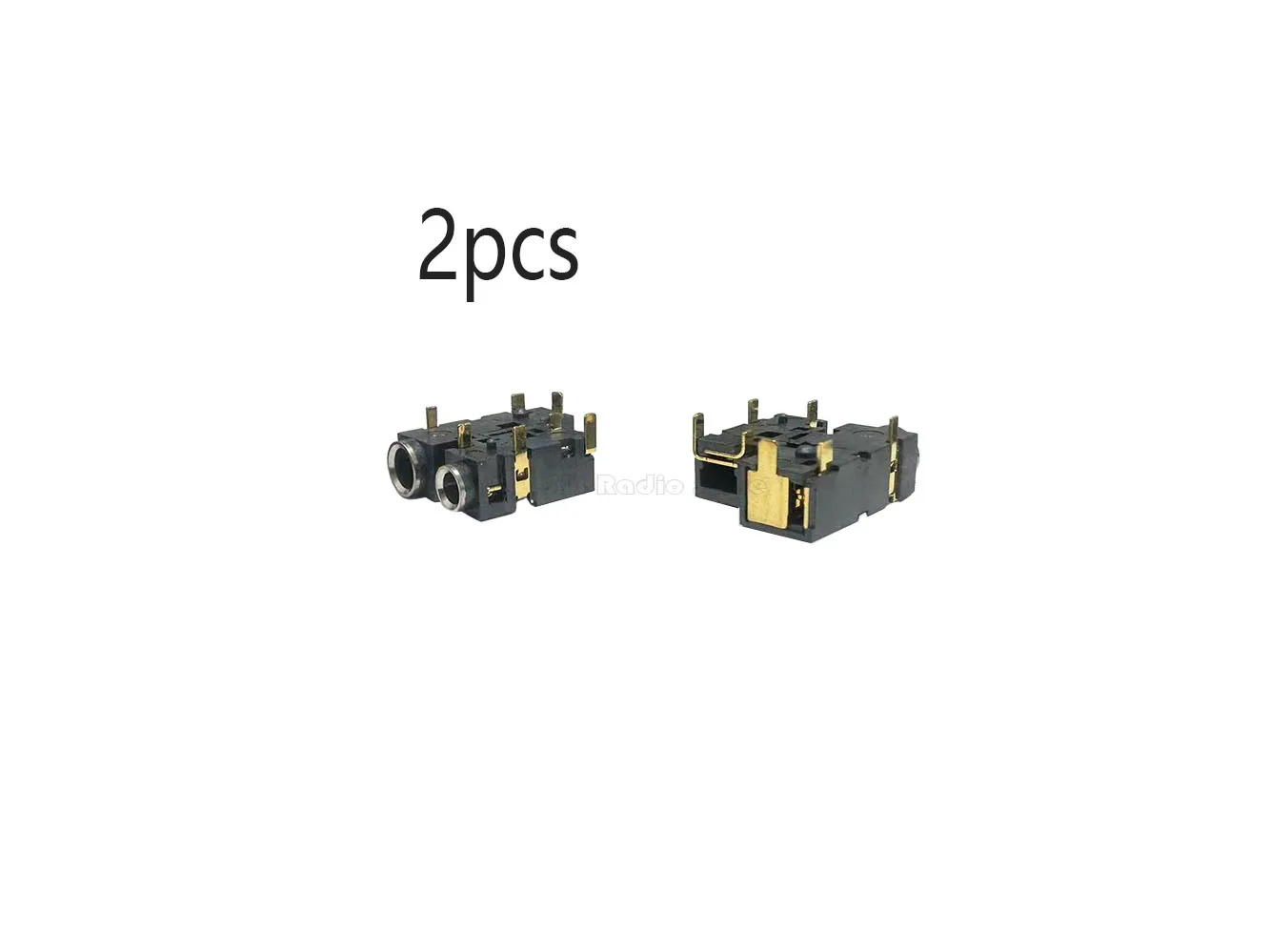 2Pcs Walkie Talkie Earphone Speaker Connector Jack For DEP250 CP100d DP540 C1200 C2620 C2660 Radio Accessories