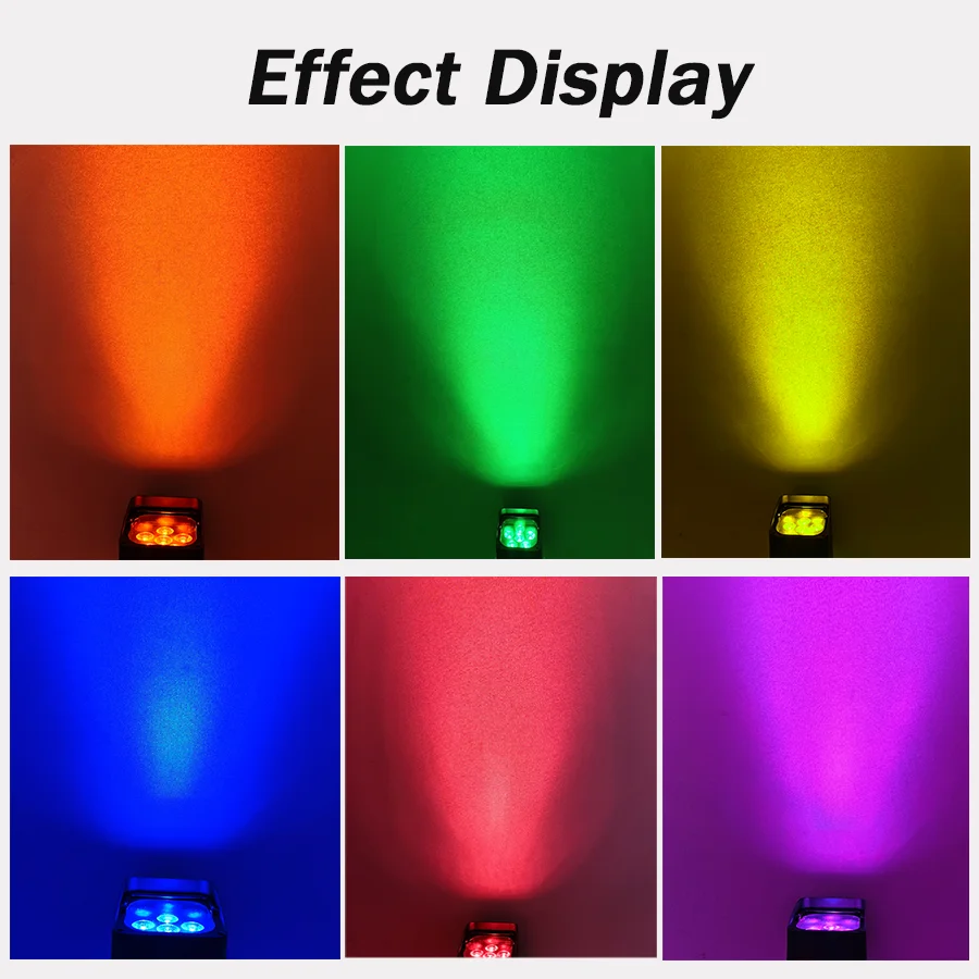 Battery Par light 6x18w RGBWA UV 6in1  Led DMX512 Wifi Remote Control Wash Wall Light For Party DJ Disco Wedding stage light
