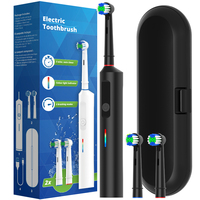 Intelligent Rotating Electric Toothbrush, Rechargeable Rotary Toothbrush Compatible with Oral B Replacement Electric Brush Heads