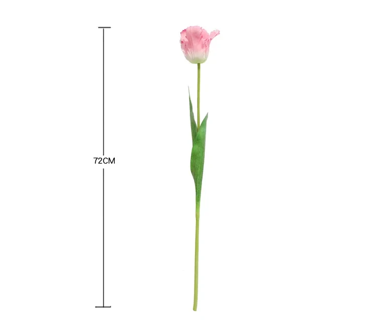5 Stück feuchtigkeitsspendende große Tulpen, künstliche Blumen mit echter Haptik, Hochzeitsdekoration, Tulpen, Wohnaccessoires, Party-Tischdekoration, Blumen. – Detail 4