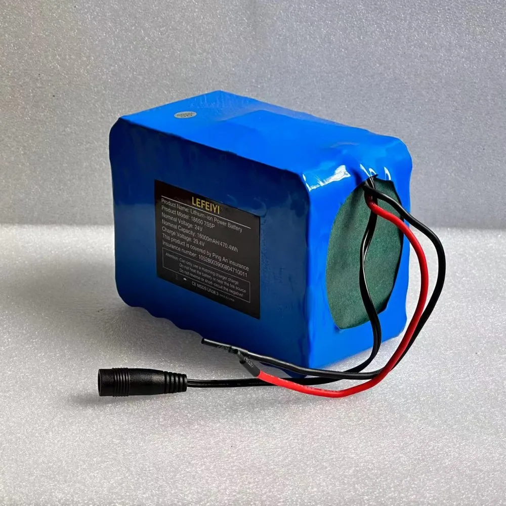 7S5P 24v 16Ah Battery Pack 500w 29.4V 16000mAh Li-ion Battery for Electric Wheelchair Bike