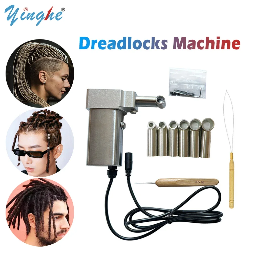 Dreadlocks Machine,Portable Electric Dreadlocks Maker for Human Hair Loc,The Dreadlocks Machine Make and Connect Dreadlocks