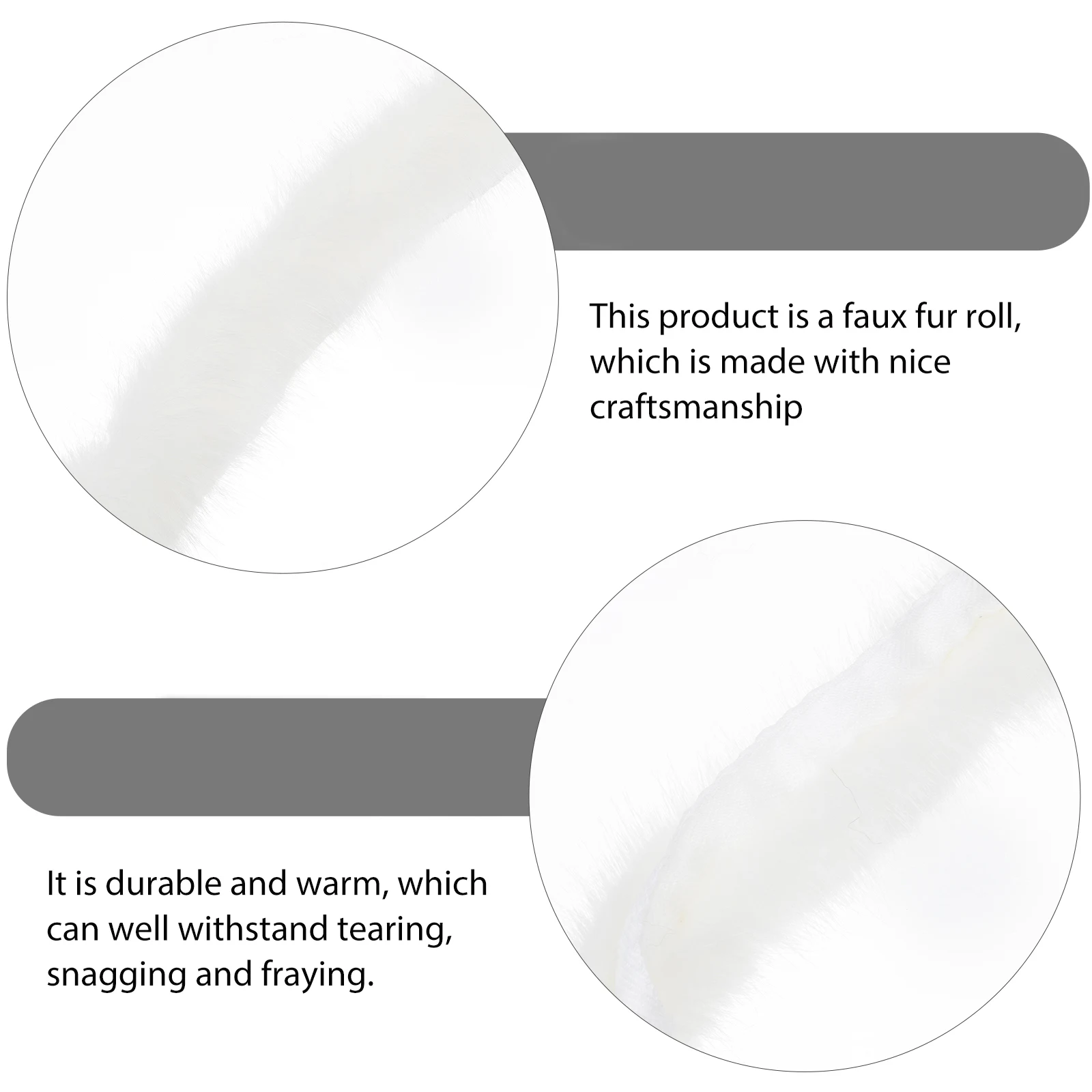 

Cape Hat White Faux Thick Christmas Xmas Trim for Sewing Crafts Fabric Curly