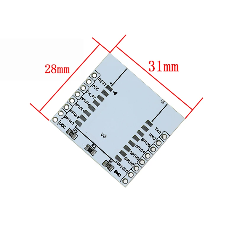 10pcs ESP8266 serial WIFI Module Adapter Plate Applies to ESP-07, ESP-12F, ESP-12E  Wireless Board for arduino