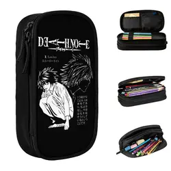 Death-Note L Lawlet - Note Anime Pencil Cases Fashion Pen Holder Bag Girl Boy Big Capacity School Supplies Zipper Pencil Pouch