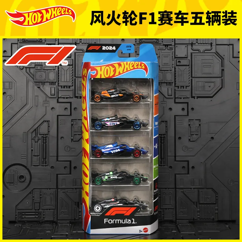 

Hot Wheels 2025 F1 Racing, 5 шт., ограниченная серия, коллекция литых моделей автомобилей премиум-класса из сплава для демонстрации и игр