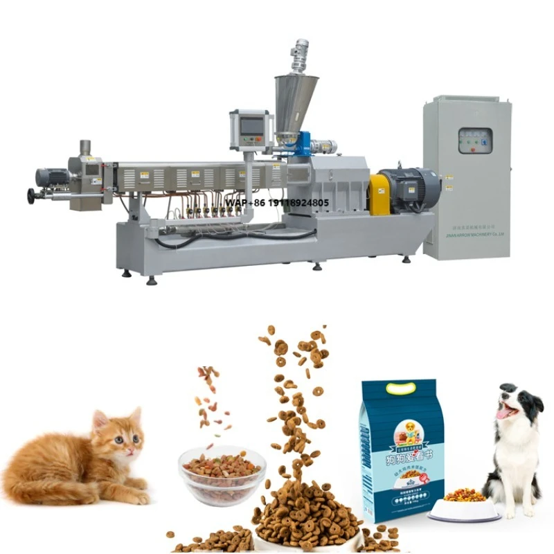 Factory Cat Food Machine Dry Kibble Pet Food Machine 100-5000kgph Dog Food Making Machine