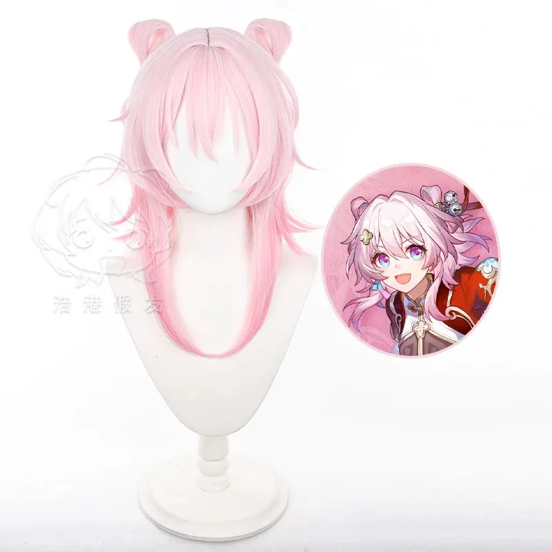 

Honkai Star Rail March 7th cosplay Heat Resistant Synthetic Hair Halloween Party Wigs