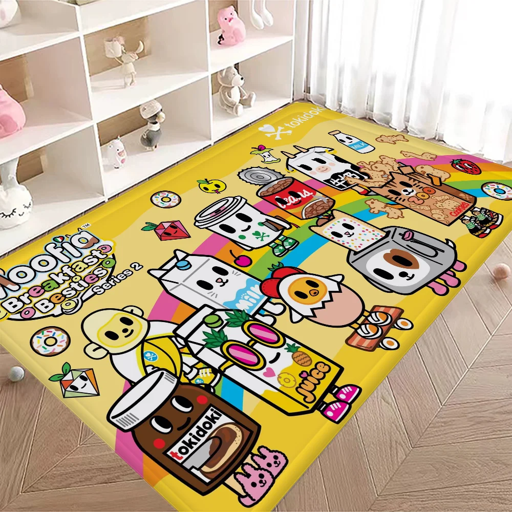 Japan T-Tokidokis Hallway Carpet Non-Slip Laundry Room Mat Laundry Decor Balcony Child Living Room Bedside Area Rugs