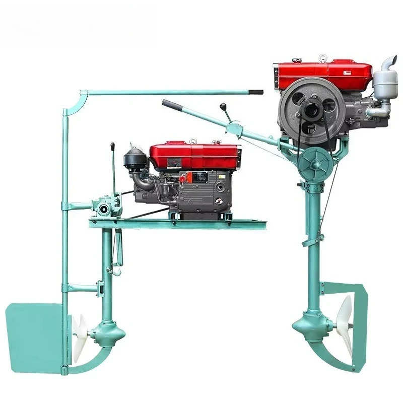 G8-G120HP Long Tail Outboard Boat Propeller Motor Engine for Small Fishing Boat with Manual Start Propeller