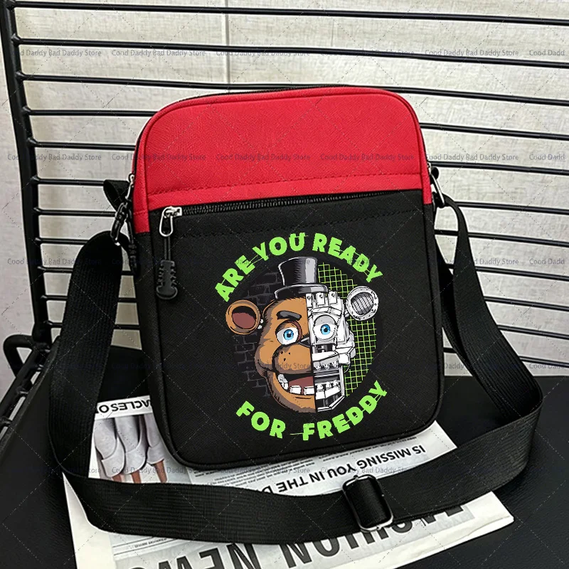 Children Anime Cute Crossbody Bag Casual Accessories Five Night At Freddys Boy Girl Shoulder Handbags Kids Storage Pouch Gifts
