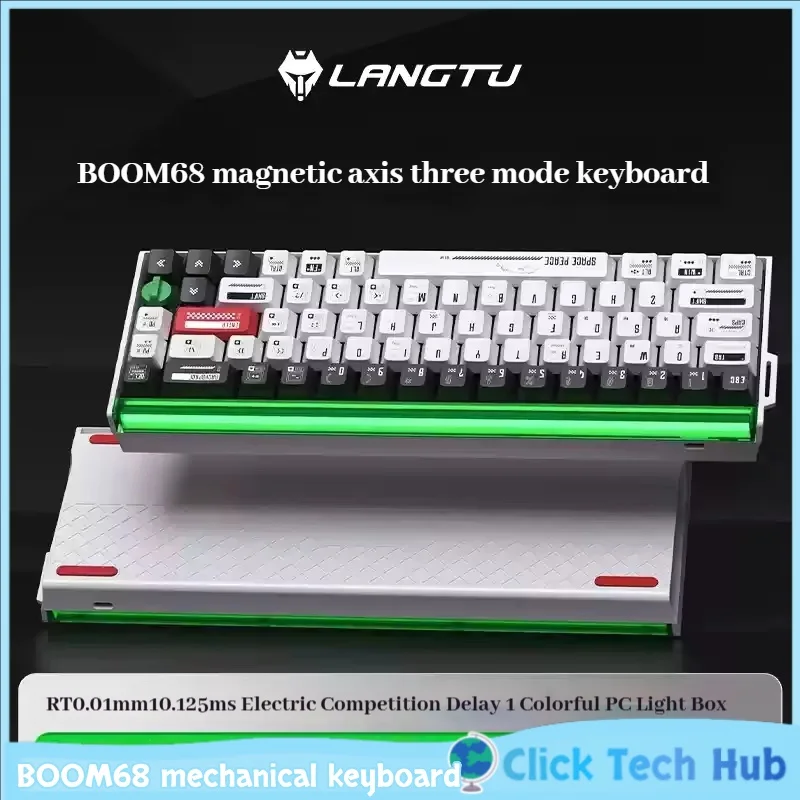 

Langtu BOOM68 gaming mechanical keyboard wireless thir-mode magnetic axis TCC RGB customized keyboard E-sports dedicated