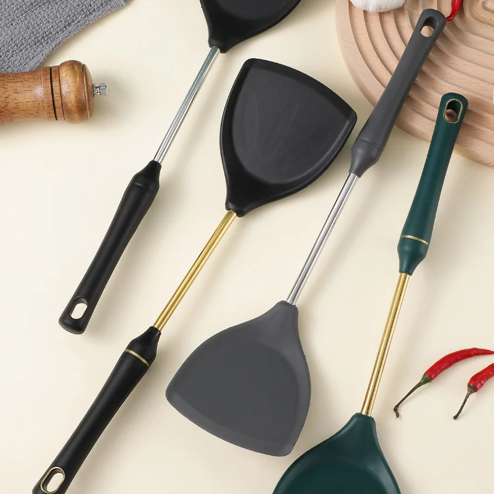 

1pc Silicone Shovel Heat-Resistant Non Stick Cooking Spatula Easy Clean Reusable Kitchen Tool For Home Restaurant Baking Fried