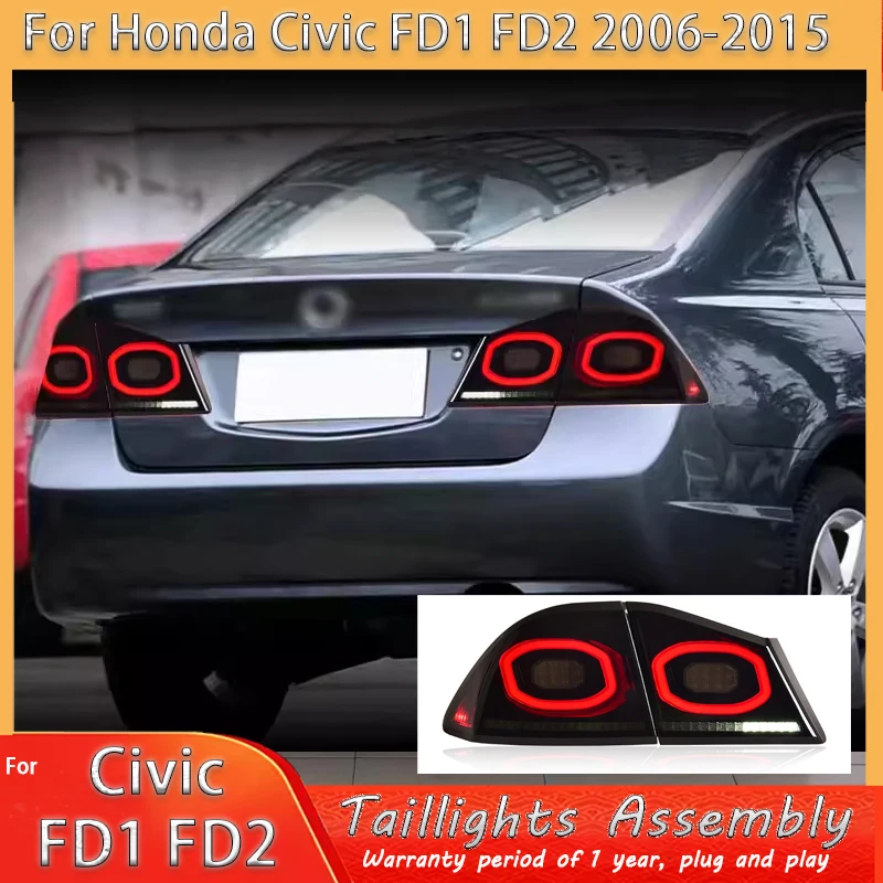 

Задние фонари для Honda Civic FD1 FD2 2005-2015: обновленные, модифицированные, с динамическими LED-указателями поворота и DRL, автоаксессуары