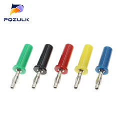 5PCS Speaker Speaker Line Copper Banana Plug 4MM Banana Plug Socket Lantern Head Banana Plug Welding