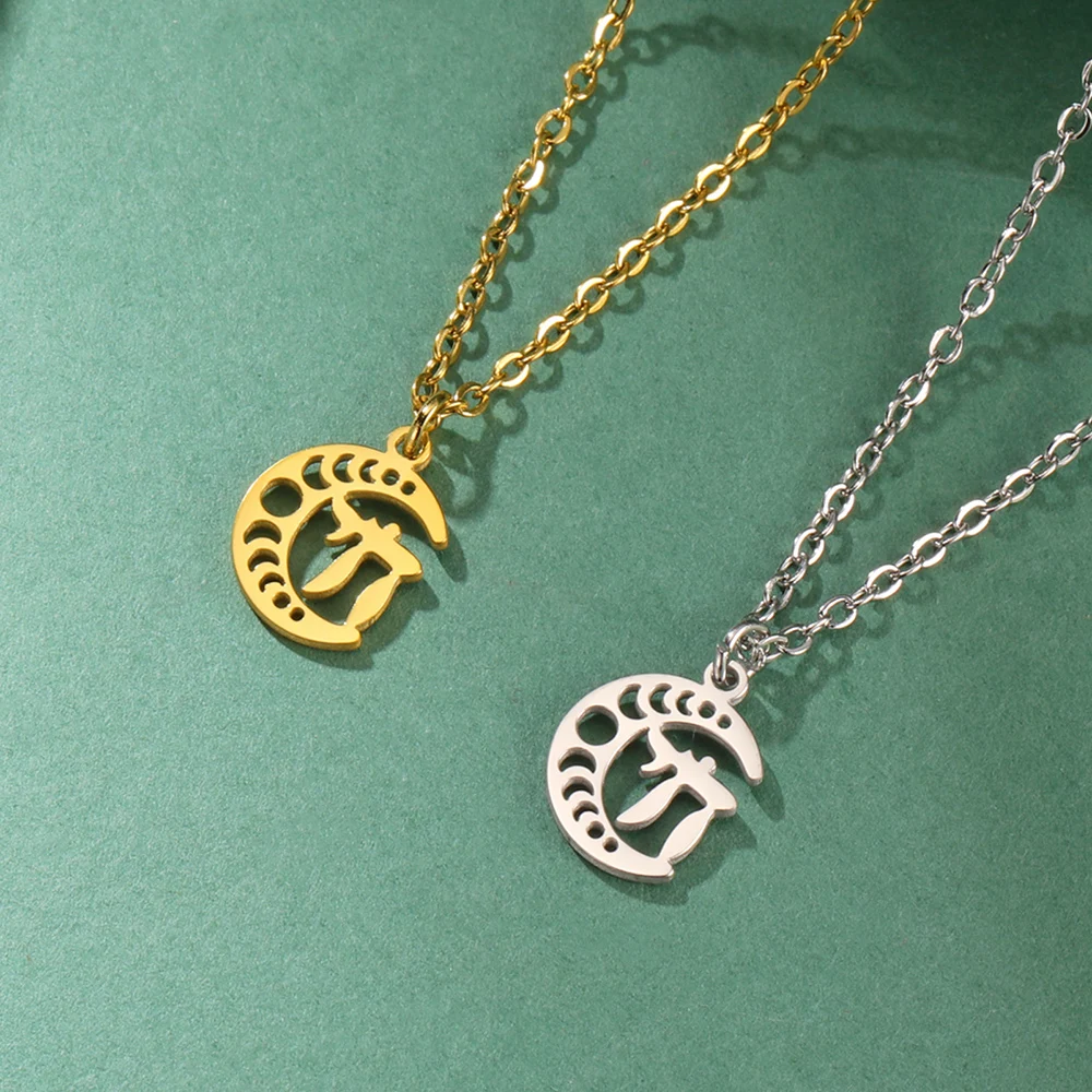 Dawapara Hebrew Letter Hai Chai Symbol Necklace Jewish Life Symbol Chai Pendant Protection Amulet Stainless Steel Jewelry