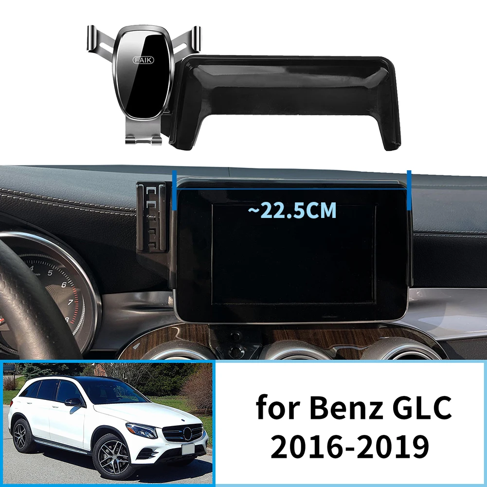 

Car Phone Holder for Mercedes-Benz GLC 2016-2019 (7.0in) X253 C253 GPS Bracket Navigation Stand Auto Accessories