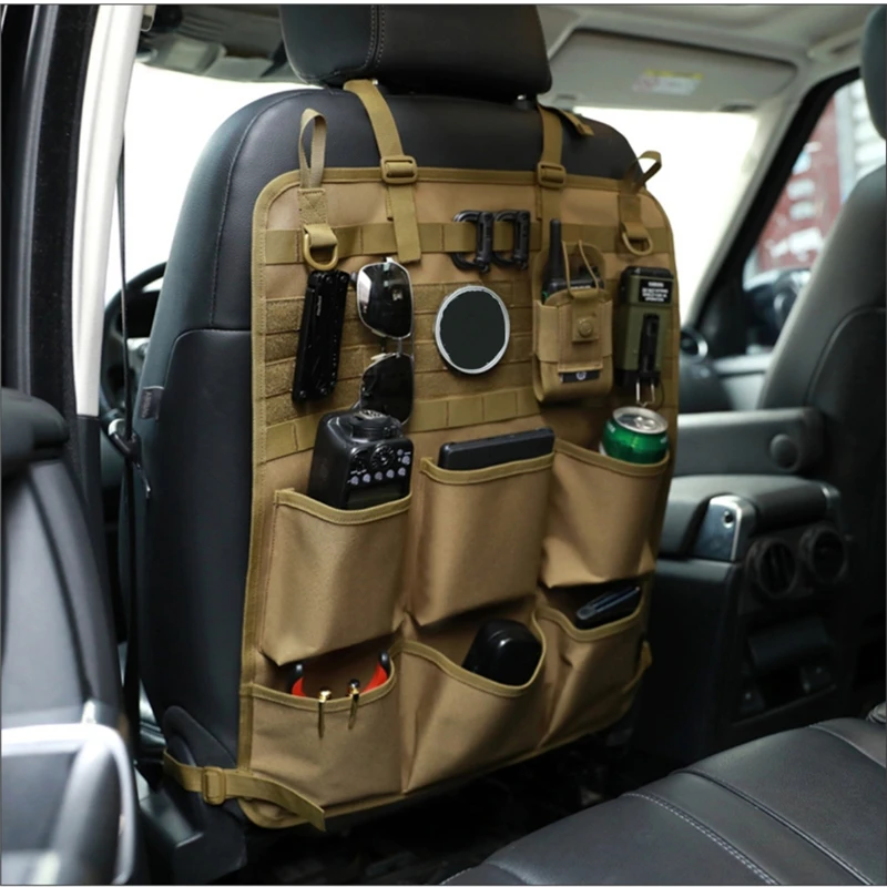 

Car Organizer Seat Back Storage Bag Multifunction Tactical Camo Hanging Bags Car Stowing Tidying Pocket Interior Accessories