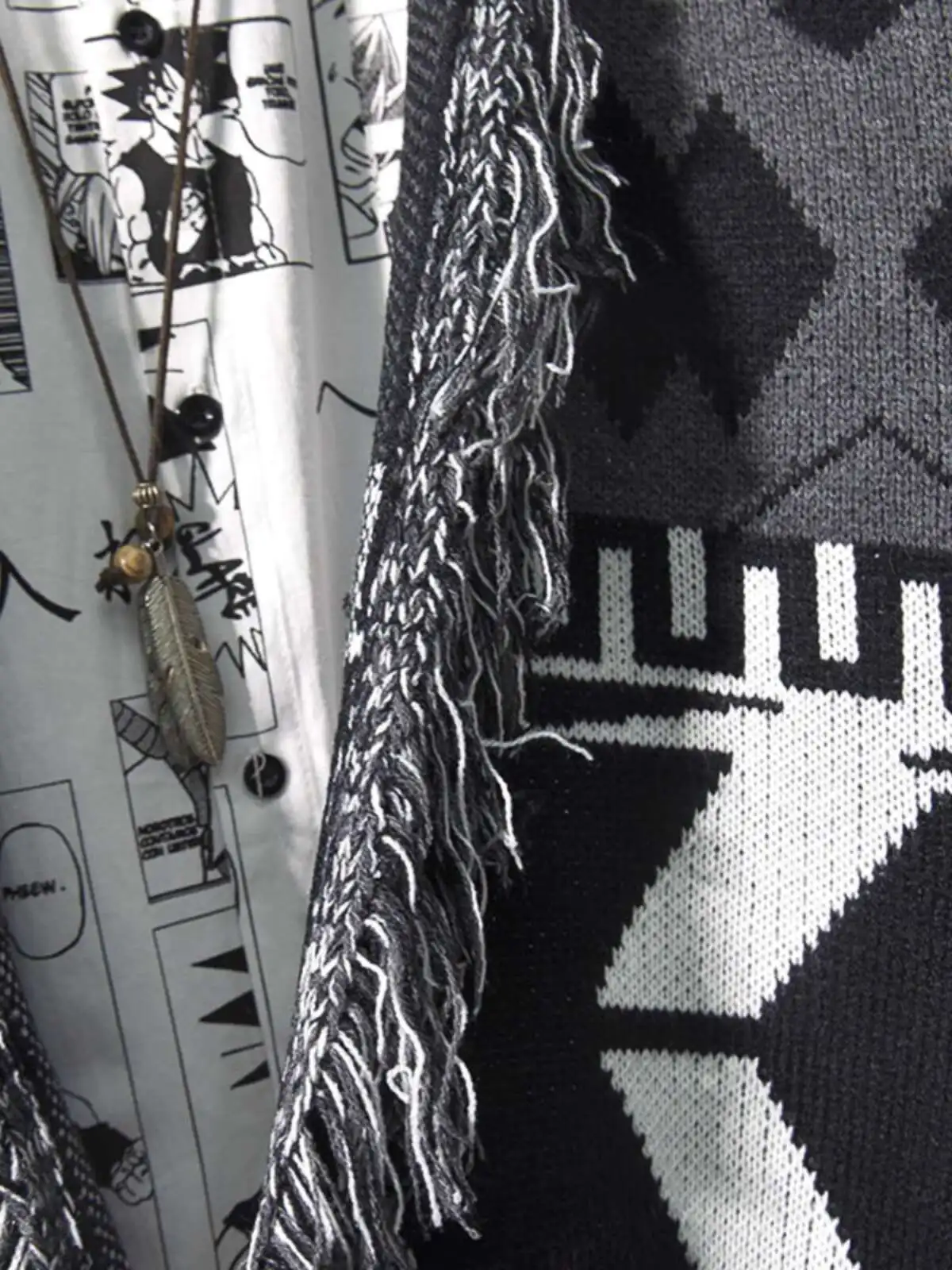 Autumn And Winter Ethnic Style Knitted Sweater Chinese Style Cardigan, Korean Casual V-neck Internet Famous Sweater, Men's Coat