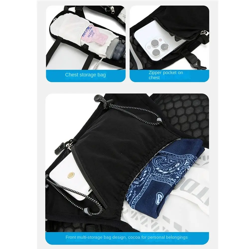 Lightweight Hydration Running Vest Reflective Design Breathable Running Hydrating Backpack Waterproof Multifunctional