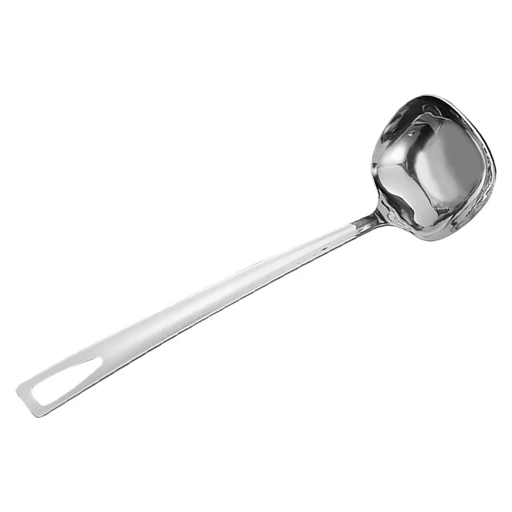 

1pc Stainless Steel Soup Ladle Strainer Filter Long Handle Kitchen Cooking Utensil Hot Pot Serving Tool Gravy
