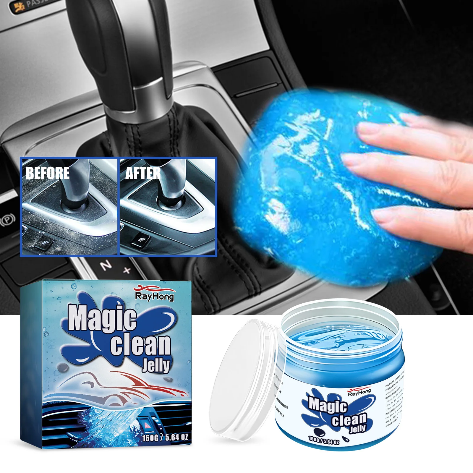 Car Cleaning Gel Car Interior Seats Remove Dirt And Dust Wash Free Refurbished Clean Portable Decontamination Device