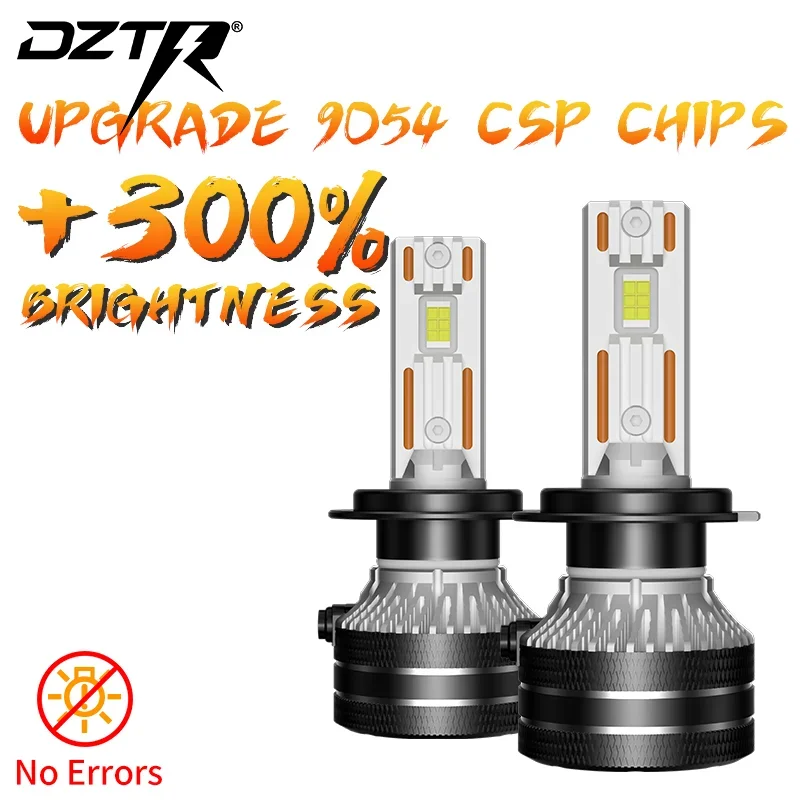 DZTR K5C 140W H7 Canbus Led Bulbs 4300K 6000K LED H4 H11 HB3 9005 HB4 9006 Q5 Led Double Copper Tube Fog Light 12V 2PCS