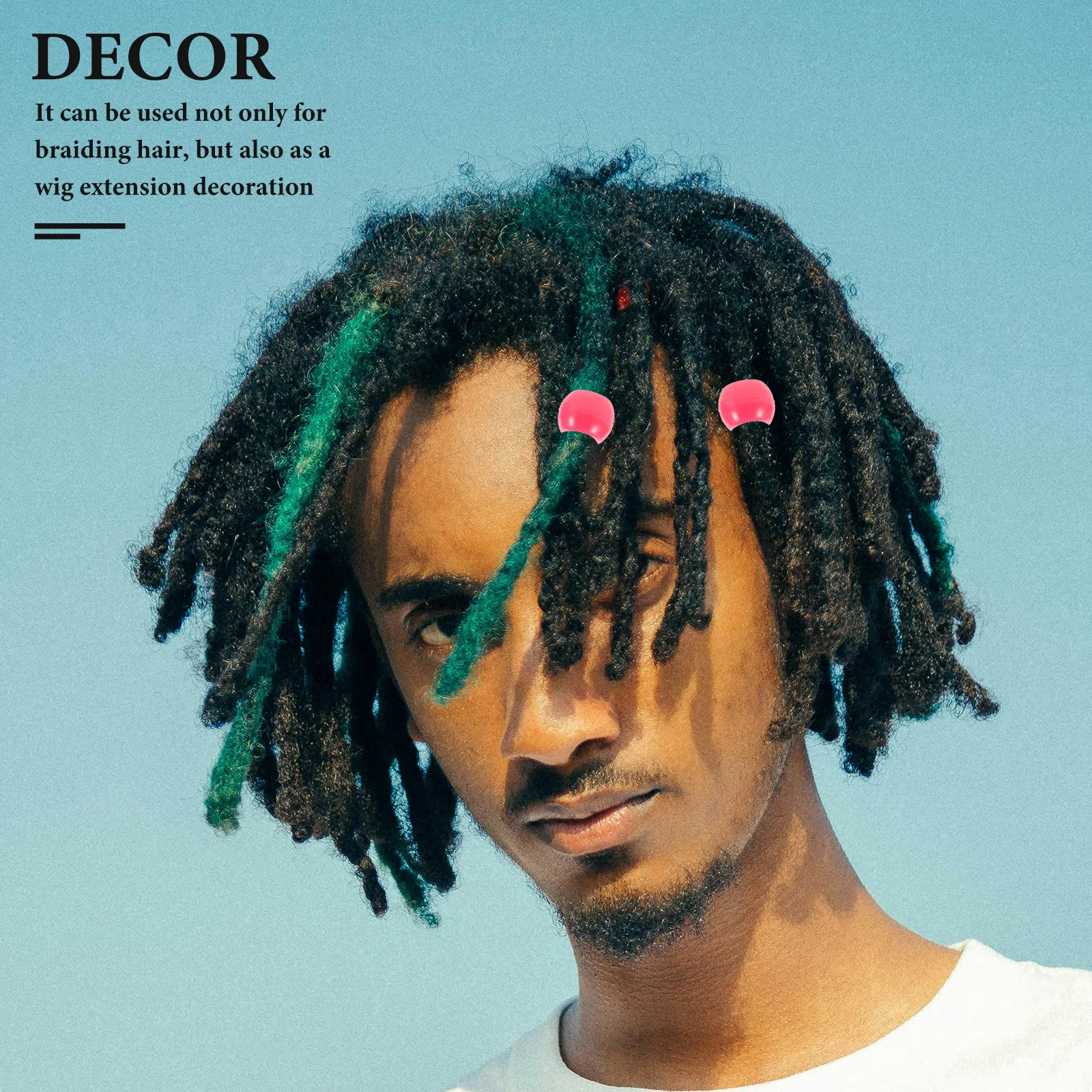 

1 Box Hair Beads For Dreadlocks Braids Diy Hair Extensions Acrylic Craft Beads Kids Girls Party Wedding Dance Accessory