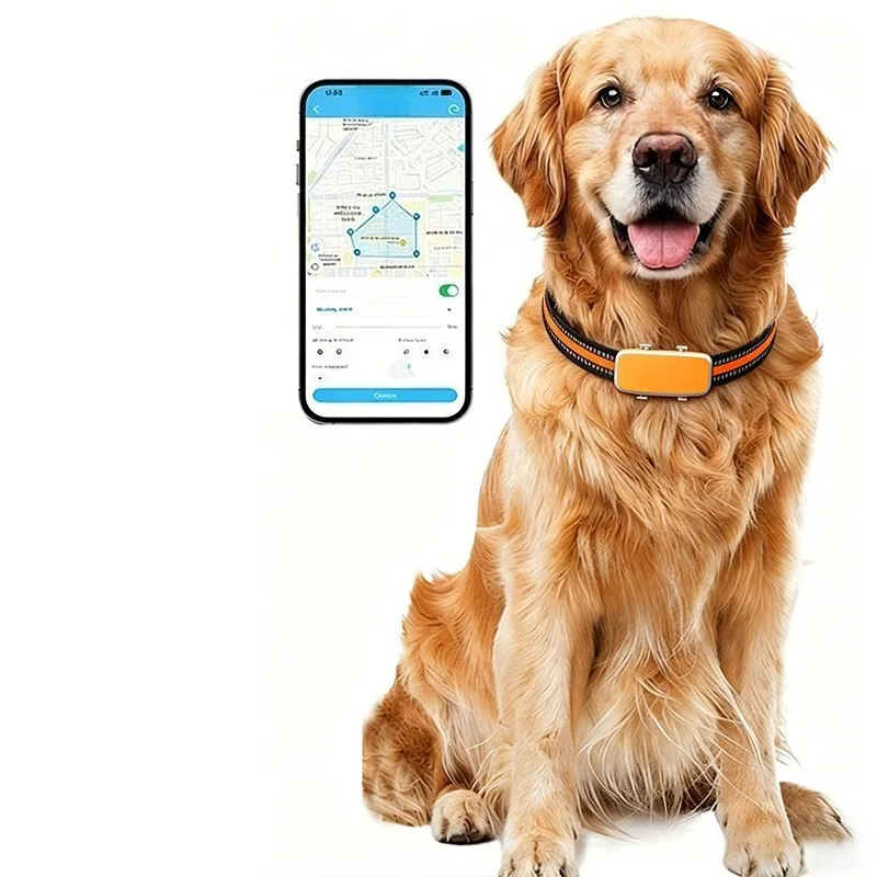 Smart GPS Pet Tracker Collar IP67 Waterproof Real Time Positioning Locator Health Monitoring Anti Lost Devi