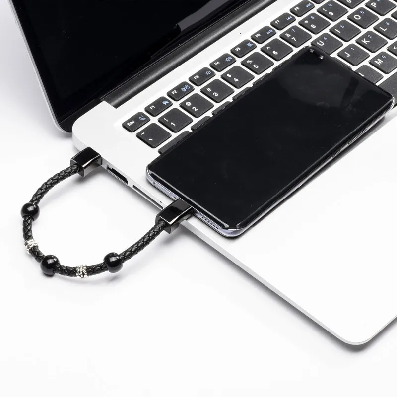 سوار شاحن USB شحن سريع USB مايكرو نوع C سلك شاحن آيفون 13 12 11 15 برو ماكس X