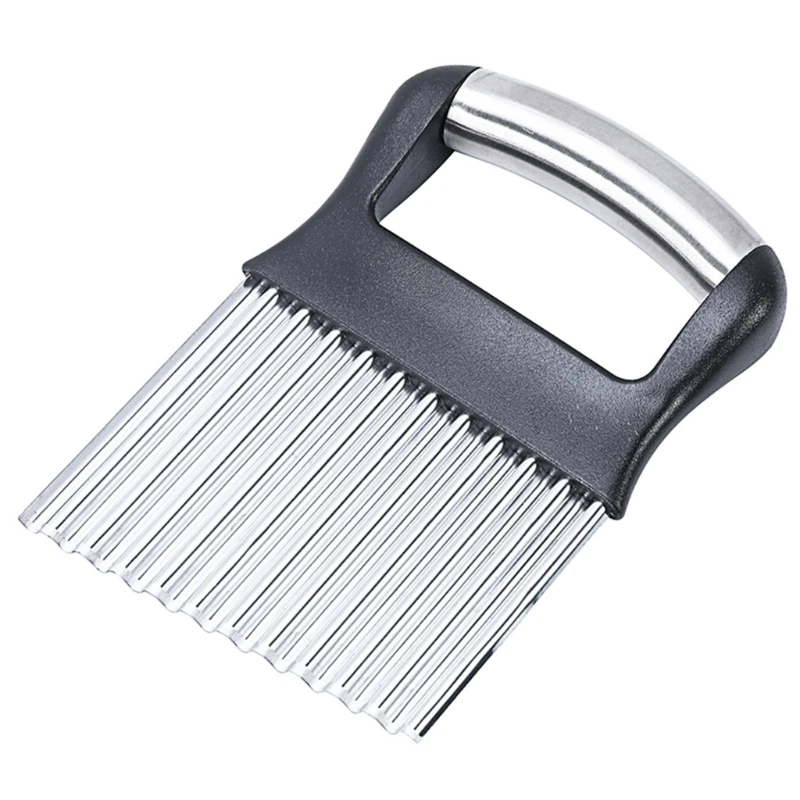 

Ergonomic Handle Wavy Potato Cutting Tool Corrosions Resistant Stainless Steel Construction Vegetable Cutter