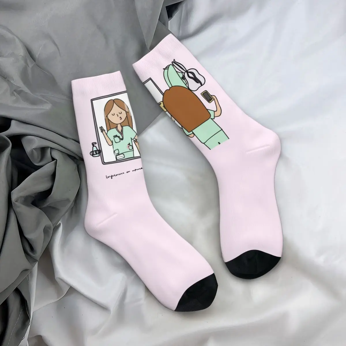 Calcetines de Enfermera y médico para hombre y mujer, medias informales de alta calidad, ideal para regalo, primavera, verano, Otoño e Invierno