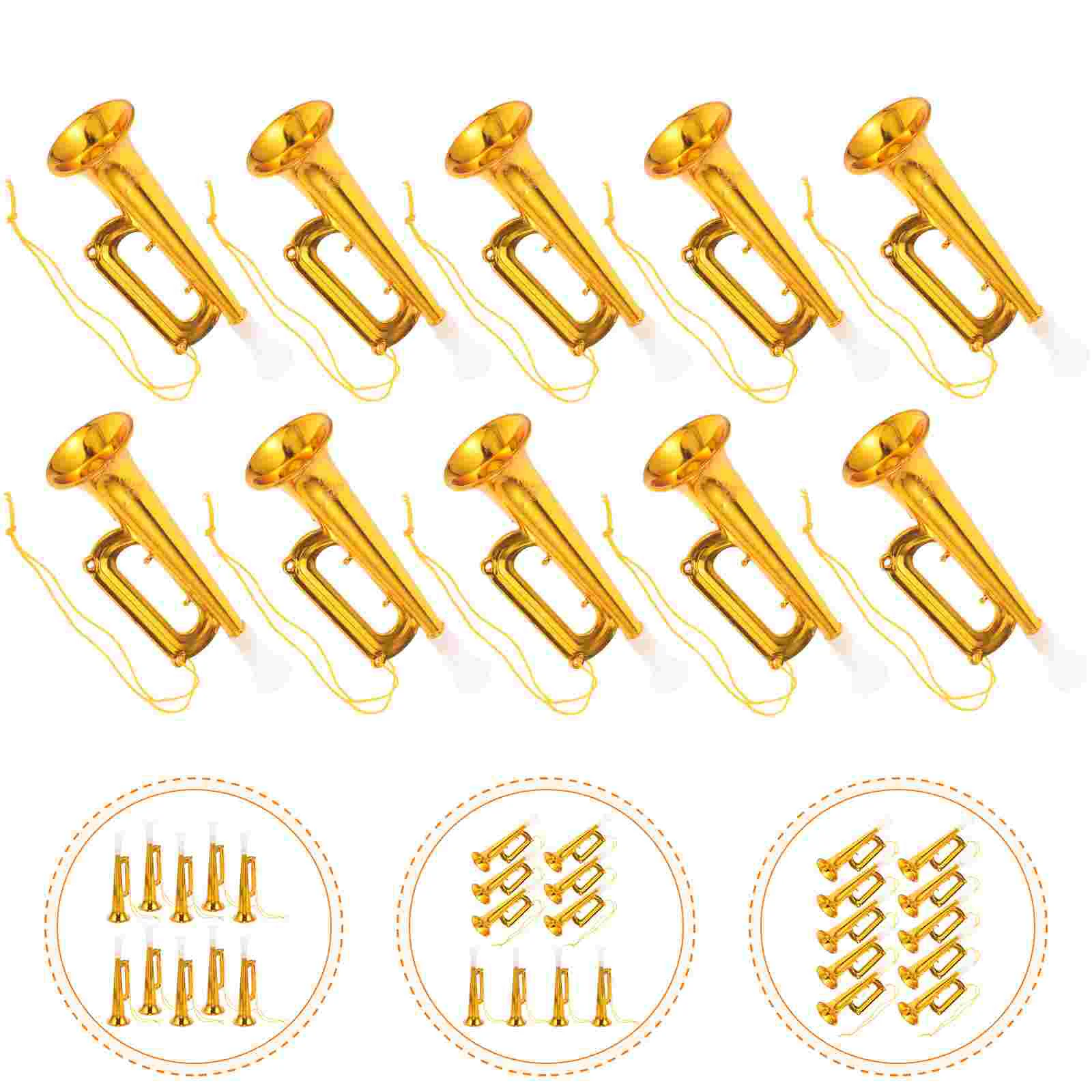 

10 Pcs Trumpet Concert Kids Musical Instruments Cheering Tools for Fans Toddler Mandala