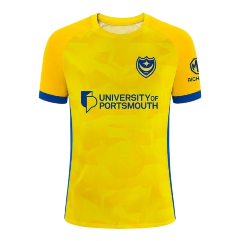 Neue 2026 Portsmouth FC 26-27 Saison Heim- & Auswärtstrikots – Atmungsaktive T-Shirts für Erwachsene & Kinder (Fanbekleidung / Familien-Matching) – Detail 6