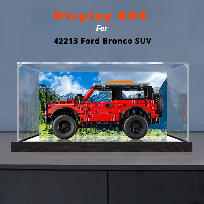 

Пылезащитная коробка для выставки товаров 3 мм для lego 42213 Bronco SUV, витрина, органайзер для хранения (набор Lego в комплект не входит)