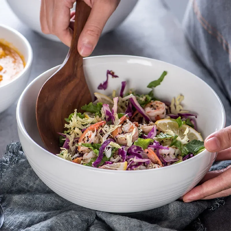 Ceramic Fruit Bowl for Ramen Soup Udon Kitchen Bowls Bulb Windows Cup Ramen Big Cup Instant Rice Tableware Vietnam Rice Noodles