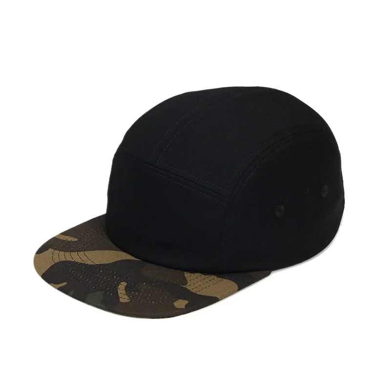 Fedoryn Custom Embroidery Flying Cap Cotton 5-panel Camping Hat Flat Brim Baseball Cap Design Print Skateboard Cap Wholesale