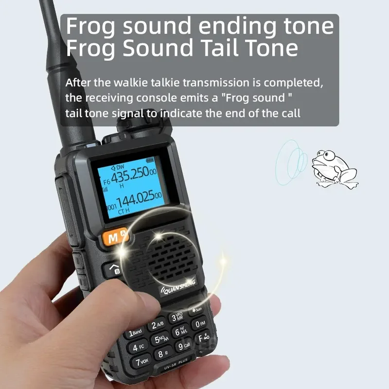 Quansheng UV 5R Plus Talkie Walperforé, Portable Am Fm, Commutateur radio bidirectionnel, Station VHF, Récepteur K5, Ham, Ensemble sans fil, Longue portée