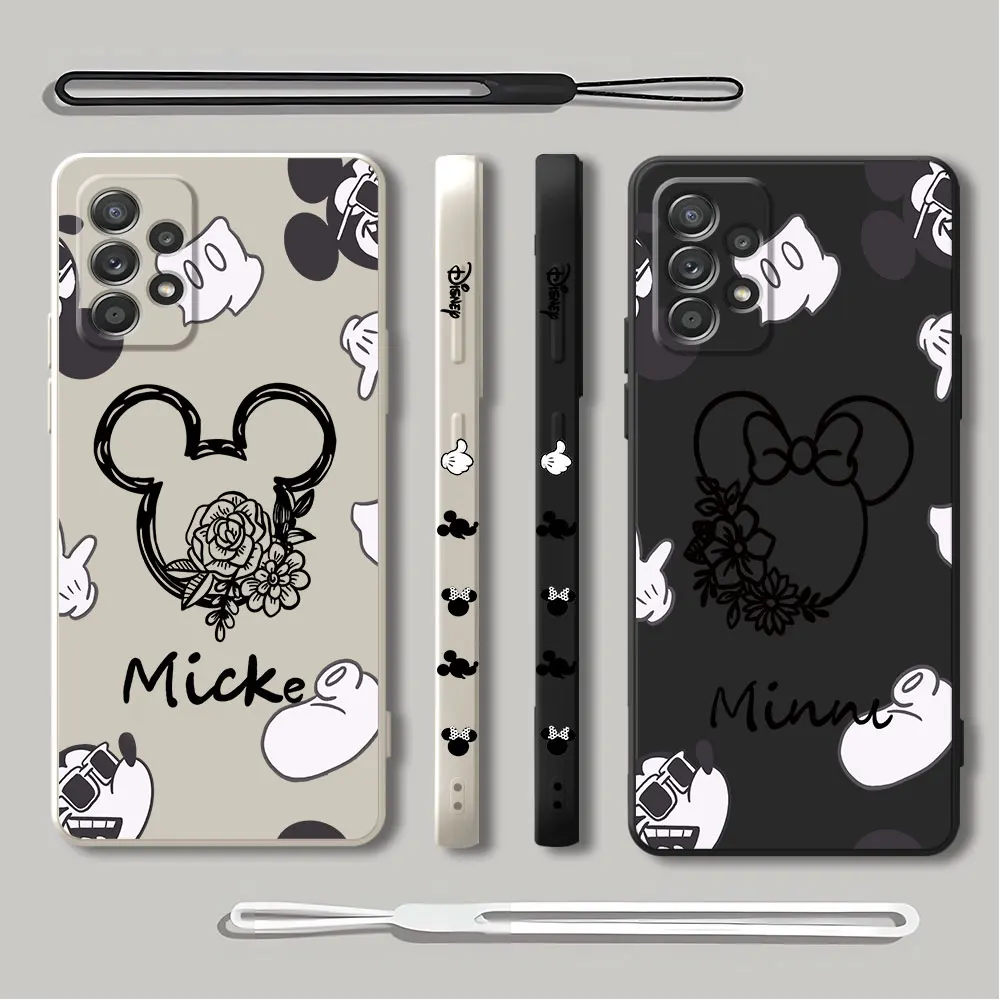 Diseny Mikey Minnie Logo custodia per telefono per Samsung Galaxy S10e S10 S9 S8 Note 20 Ultra Note 10 Plus 8 9 Cover