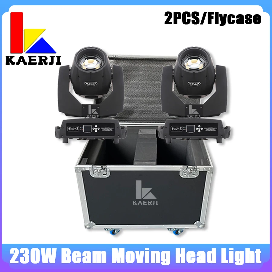 0 Tax 2Pcs Professional Led Disco Beam Light With 1Pcs Roadcases Sharpy 230W Beam 7R Moving Head Light For Stage DJ Light Light