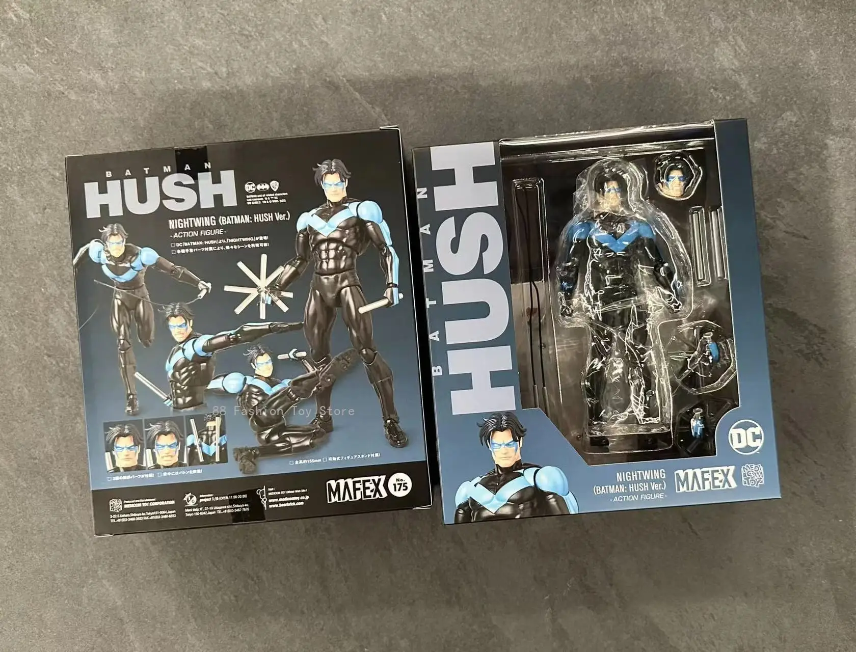 In Stock Original Genuine Mafex No.175 Nightwing Batman Hush Ver. PVC 15.5CM Action Figure Collectible Toys Gift