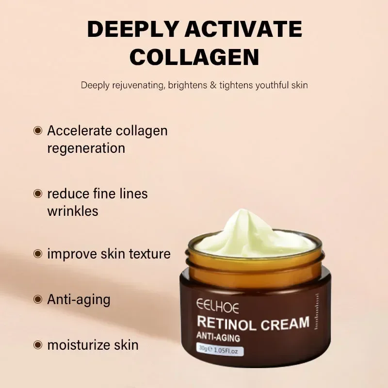 Instant Retinols Lifting Firming Cream Collagen Wrinkle Remover Face Cream For Women Moisturizer Whitening Brighten Skin Product